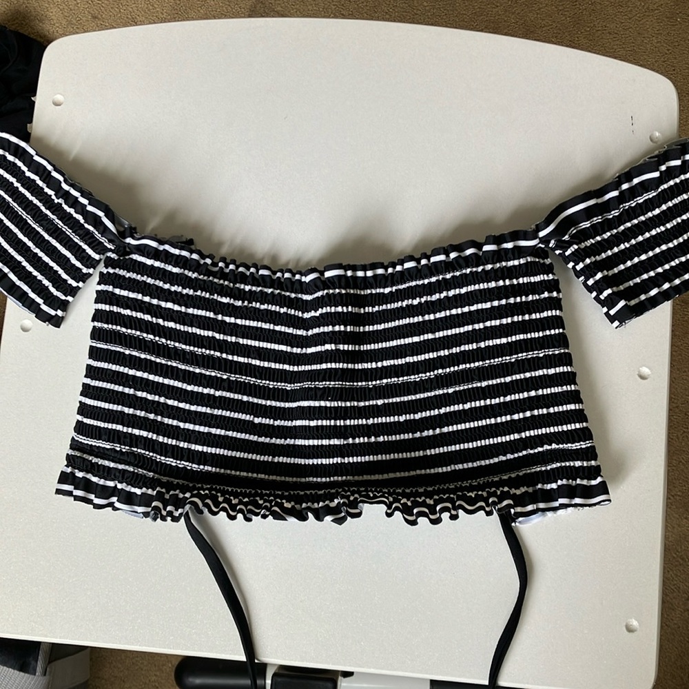 swimsuit top with sleeves